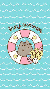 Summer Ipad Pusheen Wallpaper