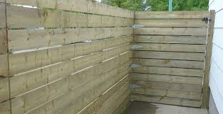 In order to keep both sides looking fresh (without doubling up the panels) i removed the chainlink and just kept the posts. A Horizontal Fence How To