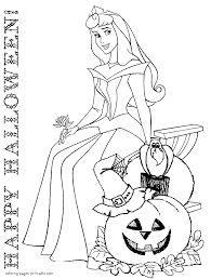 Winnie the pooh holds a pumpkin bag. Printable Halloween Coloring Pages Coloring Pages Printable Com