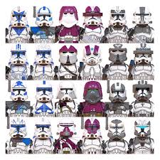 WM the Bad Batch Space Wars Mini REX Jesse Nova Corps Toys