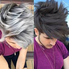 Clip in 100% real human hair top topper toupee piece hairpiece mono base wig us. Dark Ash Grey Hair Color For Men Novocom Top