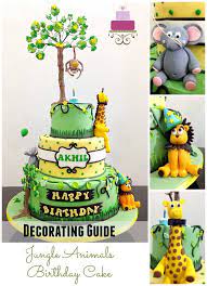 Printable jungle cake topper, jungle baby shower cake topper, jungle welcome baby cake topper, jungle safari decor gender neutral baby hm952. Animals Cake A Cute Safari Themed Cake Tutorial Decorated Treats