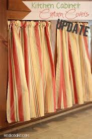Call it vintage or call it country, its a renovation that is very. Easy Breezy New Cabinet Curtains Kitchen Cabinet Ideas Cabinet Curtains Kitchen Cabinets Cover Diy Curtains
