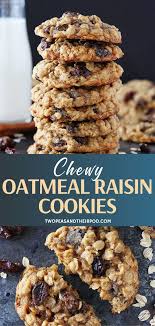 Chewy Oatmeal Raisin Cookies Oatmeal Raisin Cookies Chewy Oatmeal Cookies Chewy Cookie Recipes Oatmeal Raisin