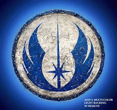 Starwars Inspired Jedi Battleworn Shield Etsy Light Shield Viking Shield Star Wars