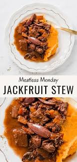 This Vegan Jackfruit Stew Is The Perfect Comfort Food During The Winter A Delicious Hearty Vegan Stew Recipe You Can T In 2020 Rezepte Vegane Lebensmittel Rezeptideen