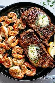 Garlic Butter Grilled Steak Shrimp Recipe Grilled Steak Recipes Good Steak Recipes Steak And Shrimp