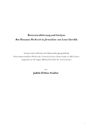 Bei dieser variante werden von den hochzeitsgästen zu erledigende aufgaben für das mein sohn und meine schwiegertochter haben wirklich eine wunderschöne und abwechslungsreiche hochzeit gefeiert, so war es romantisch, lustig. Pdf Kontextualisierung Und Analyse Des Romans Hochzeit In Jerusalem Von Lena Gorelik Judith Helene Stadler Academia Edu