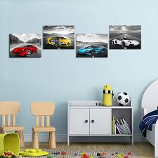 With a bed, alarm clock, night stand, chair, and a dresser. Buy Car Poster Decor Black And White Wall Art Framed Car Art For Men Boys Bedroom Decor Sports Posters Landscape Office Room Decor Gift For Teen Boys Ready To Hang Online In