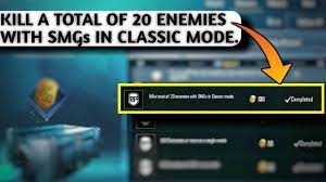 Kill A Total 20 Enemies With Smgs In Classic Mode Mission Complete In Pubg Mobile Mission Complete Mission Enemy