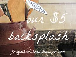But it also serves as the decor focal point after your kitchen renovation. Frugal Ain T Cheap Kitchen Backsplash Great For Renters Too Cheap Kitchen Backsplash Diy Backsplash Kitchen Backsplash