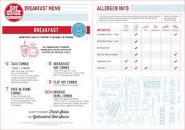 Breakfast Menu Hat Creek Burger Company