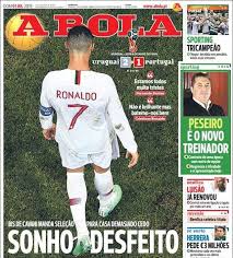 Portuguese Publication Abola Ran With The Headline Scrapped Dream After The 2 1 Defeat Kiosko