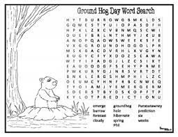 Make your world more colorful with printable coloring pages from crayola. Groundhog Day Coloring Pages Word Search And Cut Paste Prediction Activity Set