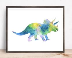 Triceratops Dinosaur Decor Printable Wall Art Classroom Etsy Dinosaur Decor Art Classroom Turtle Watercolor