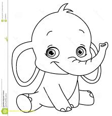 Printable baby elephant coloring pages. Slim Slots Baby Elephant Coloring Sheet