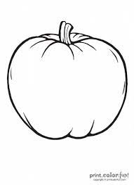 These printables will help your children learn the days of the week! A Big Blank Pumpkin To Color Print Color Fun