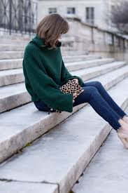 Pair a tunic sweater with boyfriend jeans or harem pants for a casual daytime look or with your favorite shoes to dress it up. Genuine People Oversized Green Sweater Step Hem Jeans Cropped Jeans And Sweater Steve Madden Nude Ankle Strap Block Heels My Winter Uniform Clare V Leopard Clutch 7 Wishes Reality
