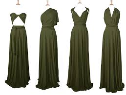 Pin By Tamika Curry On Wedding Altars More In 2020 Olive Green Bridesmaid Dresses Multi Way Dress Green Bridesmaid Dresses