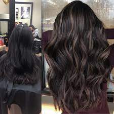 Foils Or Balayage Full Head Of Teased Foils With Balayage Placement Toned With R Hair Color For Black Hair Black Hair Balayage Brown Hair Balayage