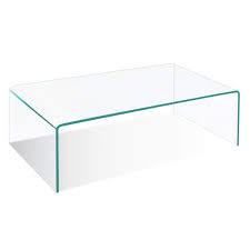 Fashion coffee table with clear glass top. Tangkula Tempered Glass Coffee Clear Coffee Table Waterfall Rectangle Coffee Table For Living Room Cocktail Tea Table With Rounded Edges Buy Online In Antigua And Barbuda At Antigua Desertcart Com Productid 36833400