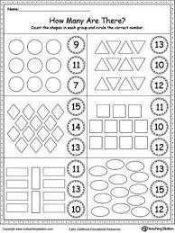 Count The Shapes In Each Group Preschool Math Worksheets Kindergarten Math Worksheets Kindergarten Worksheets