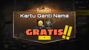 Cara Mendapatkan Kartu Ganti Nama Id Pubg Mobile Gratis Ganti Nama Kartu Papan