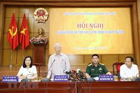 Đảng ta là đảng của bác hồ, không có mục đích nào khác là vì nước vì dân; Tá»•ng Bi ThÆ° Chá»§ Tá»‹ch NÆ°á»›c Nguyá»…n Phu Trá»ng Tiáº¿p Xuc Cá»­ Tri Ha Ná»™i