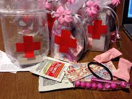 Bridal Shower Favors For A Bride Who Is A Nurse Every Day Emergency Kits Each Contains 2 Individual Packets Of Bridal Shower Favors Bridal Shower Pink Candy