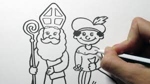 Kleurplaat Sinterklaas Van Sinterklaas Tot Piet Boot Op Het Dak Of Bouwplaten Ook Eenvoudige Tekeningen Voor Peuters En Kinderen Mamaliefde