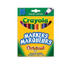 ultra clean marqueurs lavables a trait large 16 unites couleurs assorties crayola crayons de couleur jean coutu coloriage papillon