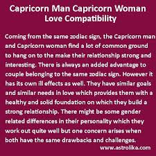 How about cancer man and capricorn woman friendship? Capricorn Man And Capricorn Woman Love Compatibility At Astrolika Com Horoscopecompa Aquarius Men Love Capricorn Love Compatibility Pisces Woman Compatibility