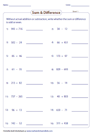odd and even numbers worksheets