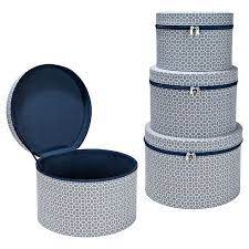 Laura Ashley 3 Piece Marise Hat Box Storage Set Laura Ashley Home Laura Ashley Elegant Home Fashions
