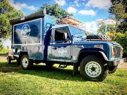 Cambridge Coffee Land Rover Mobile Coffee Shop Defender Mobile Coffee Shop Food Cart Design Coffee Van