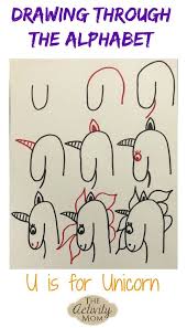 Drawing Through The Alphabet Letter U The Activity Mom Lettering Alphabet Alphabet Drawing Drawing For Kids