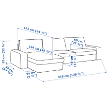 Couch arm table for sofa side armrest table. Kivik Sectional 4 Seat With Chaise Hillared Beige Ikea