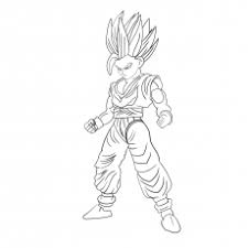 How to draw goku super saiyan 3. Top 20 Free Printable Dragon Ball Z Coloring Pages Online