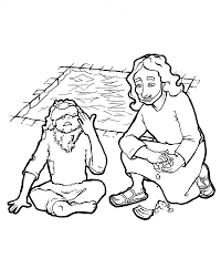 Iron man coloring page from iron man category. Jesus Heals The Blind Man Coloring Page