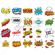 Need some free cartoon sound effects? Collection Of Comic Sound Effects Vector Image 1708495 Stockunlimited