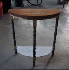 Can be used to put a rounded edge on shelving, a trim piece for wall paper, or to add a decorative pattern to a flat panel. Half Moon Table Recreated Hometalk