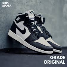 Harga sepatu jordan abu abu. Nike Air Jordan Original Sepatu Basket Pria Murah Import High Boot Shopee Indonesia