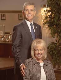 President and Mrs. Brooks reflect