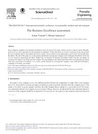 Pdf The Business Excellence Assessment