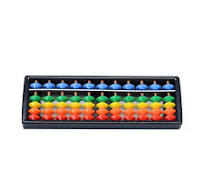 BJBSJSZ Plastic Abacus Beads Chinese Calculator Abacus 17 Digits Math  Learning Educational Abacus Counting Tool for Kids Adults