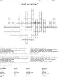 excel vocabulary crossword wordmint