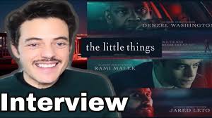 The little things, bir seri katili yakalamak için baxter isminde tuhaf bir dedektifle çalışan şerif yardımcısı deke karakterini odak noktasına alıyor. Rami Malek Interview Denzel Leto The Little Things Movie Role That Was Hardest To Let Go Of Youtube