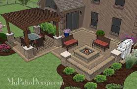 530 sq ft fun family patio design with pergola backyard patio designs backyard design backyard patio