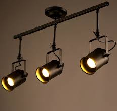Industrial Loft Track Lighting American Rural Track Lamp Spotlights Retro Bar Counter Shop Backlights Ceiling Installation Industrial Ceiling Lamp Retro Ceiling Lampceiling Lamp Aliexpress
