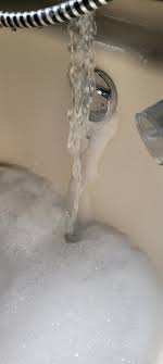 What would cause bubbles coming out of the over flow drain? : r/Plumbing